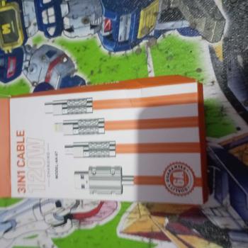Product Review of Kabel data PS-07 3 IN 1 Fast Charging PD 120W cable charger TYPE C LIGHTNING MICRO multifungsi from A**0 1