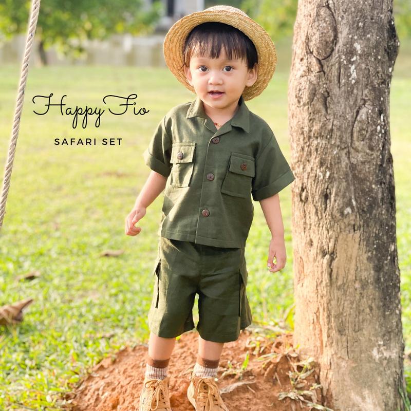 Safari set baju bayi dan anak (Zoo Keeper) By Happyfio 2