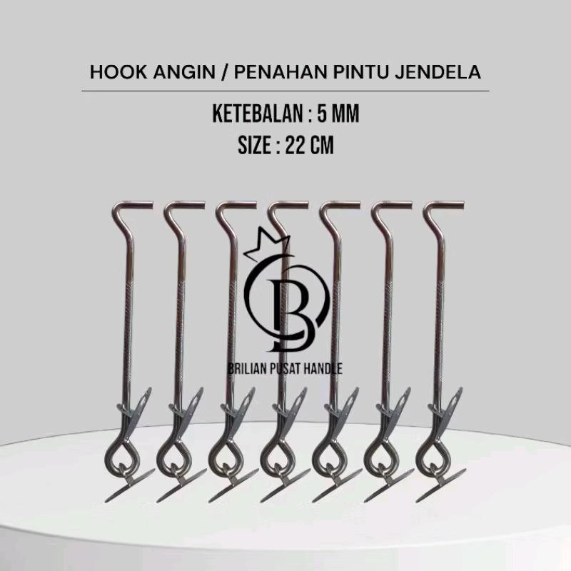 Penyangga Jendela Kotak & Bulat Premium Tinggi dari Besi - Warna Putih & Kuning 7