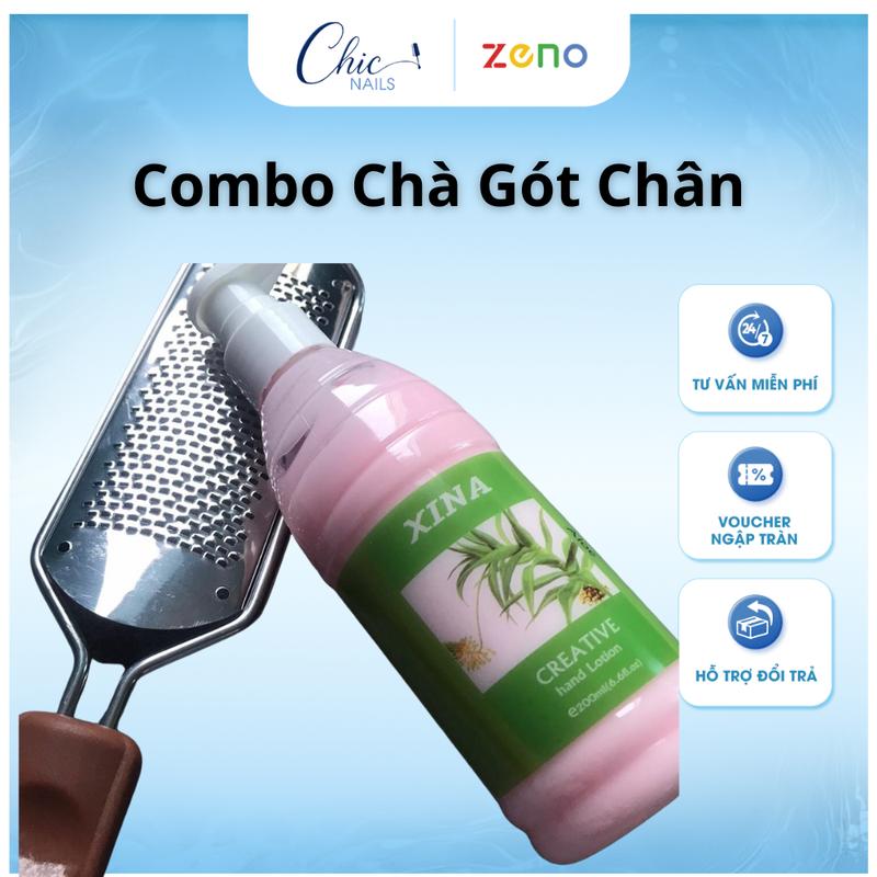 Bàn chà gót chân combo làm mềm gót massage chân - Làm Nail