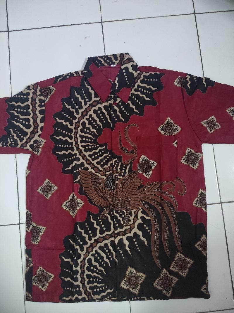 Product Introduction of [BISA COD] HEM BATIK PRIA BAHAN KATUN PRIMA Grade A - MOTIF KEKINIAN Cowok Formal casual Blue Shirts Baju Couple Seragam Kerja Keren 41