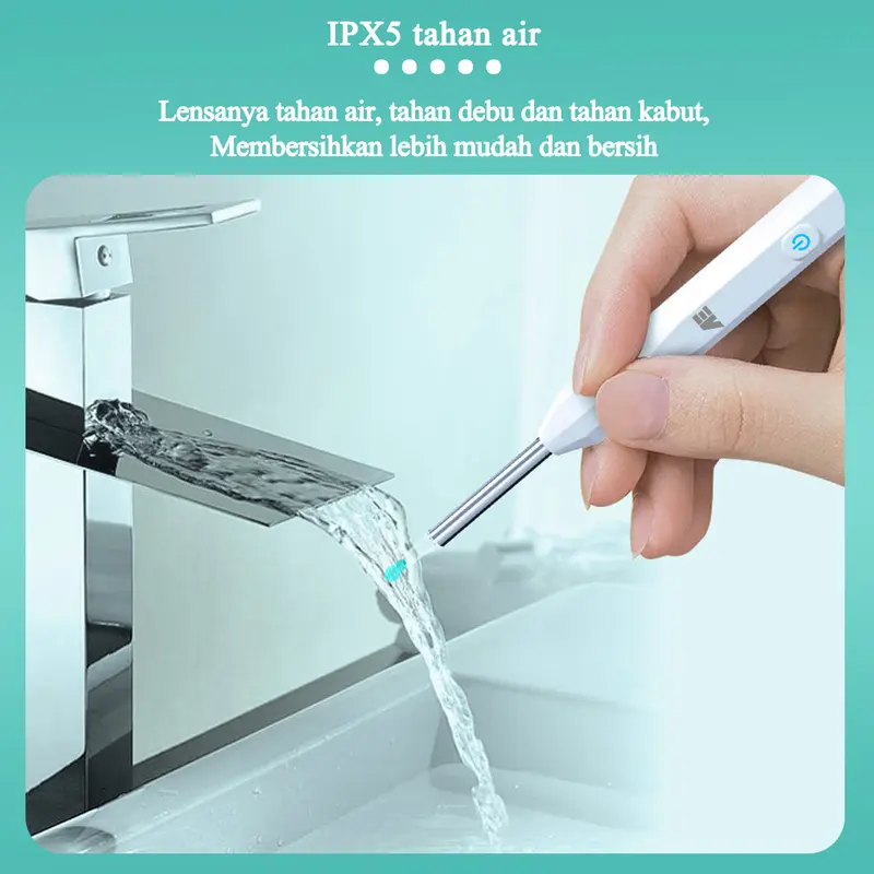 AE HD Korek Kuping Kamera Pembersih Telinga Kamera Korek Pembersih Kuping Bayi WIFI Hubungkan APP Video/Fotografi cotton  bud  telinga 5
