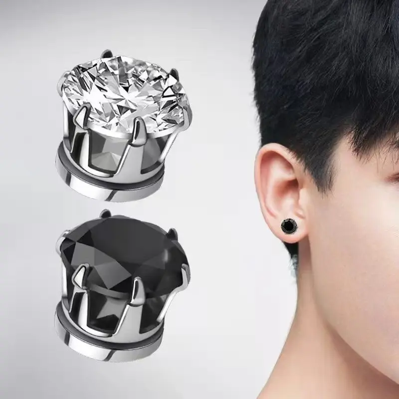 XP Anting Pria - Anting Magnetik Stainless Steel Unisex, Anting Tindik Pria, Anting Titanium