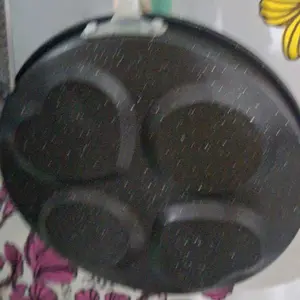AIDO COD Wajan Cetakan Telur 4 Sekat Tebal Anti Lengket Stainless Steel Teflon Alumunium Buah Bulat Omelet Panci Penggorengan Kitchenware