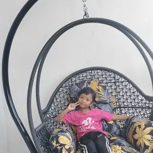 BECAK STANDAR BEST SELLER AOZORA Ayunan Gantung Rotan Sintetis Standar Type Becak Besi