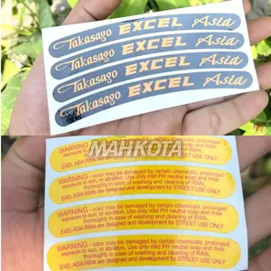 STIKER VELG TAKASAGO EXCEL ASIA PRINT HITAM KUNING TERBAIK TERMURAH BERKUALITAS STICKER