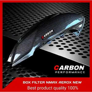 TUTUP FILTER N MAX NEW CARBON TUTUP FILTER AEROX NEW CARBON / tutup filter nmax 2020 carbon aerox 2021 new carbon Glosy AEROX BARU CONECTED Motorcycle Mesin Sporty