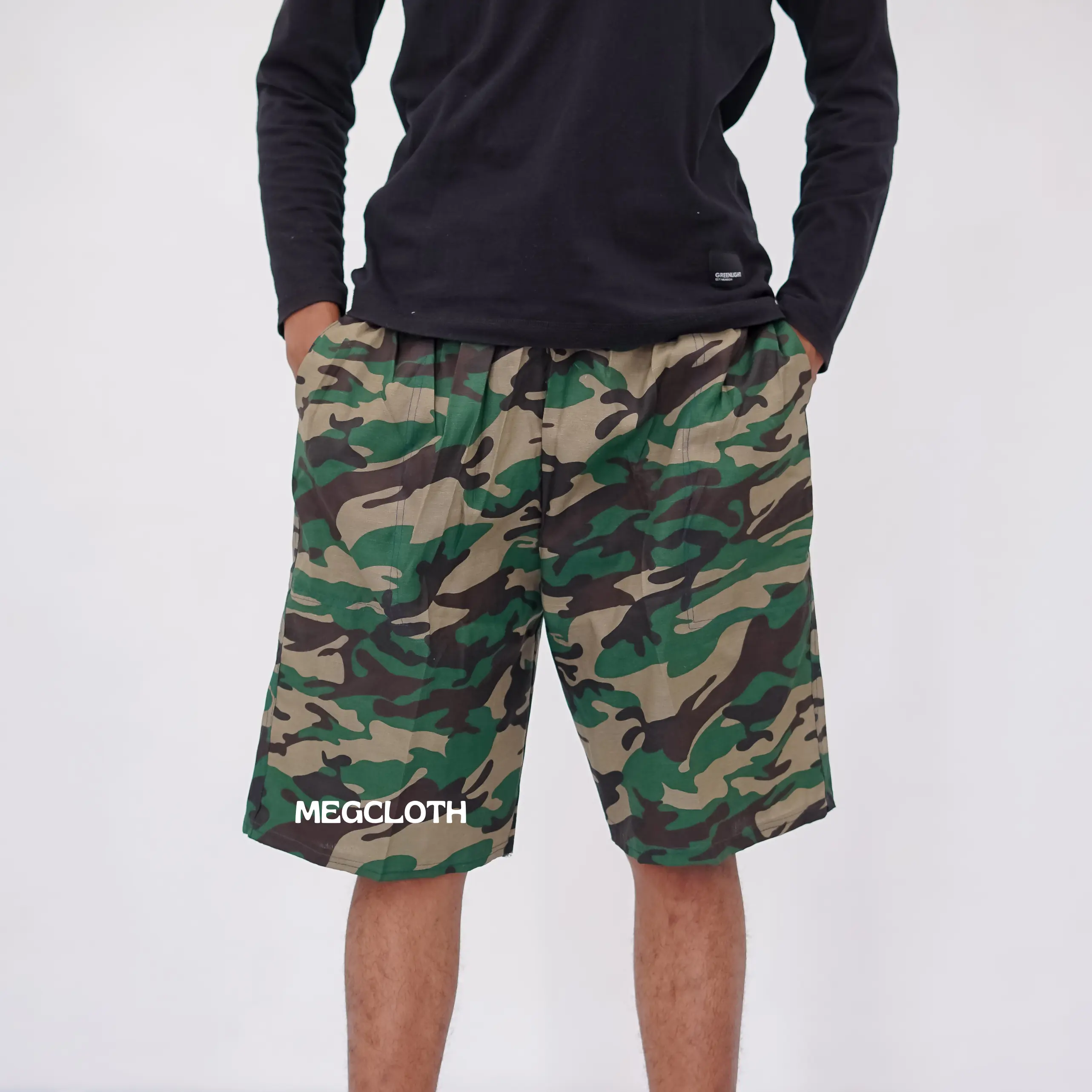 CELANA KOLOR DORENG PENDEK RIP UNTUK SANTAI Shorts LORENG Pria Katun Distro Surfing Chino Dewasa Motif LORENG Modest Big & Tall regular universal size (l/xl)