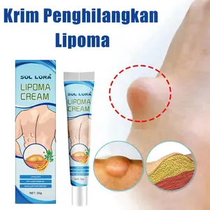 Lipoma Cream - Krim Penghilang Lipoma Alami & Aman 20g - Cairan Pembersih Gumpalan Lemak Tubuh untuk Leher Bahu Punggung