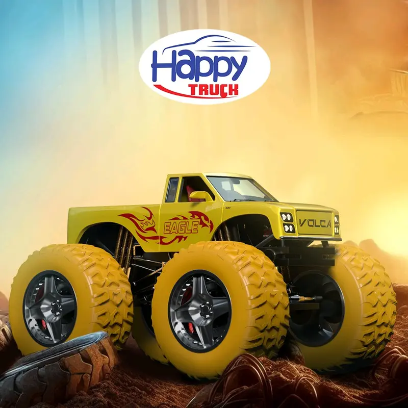 mainan anak happy truck combat truk monster truk karakter Mobil Toy 4