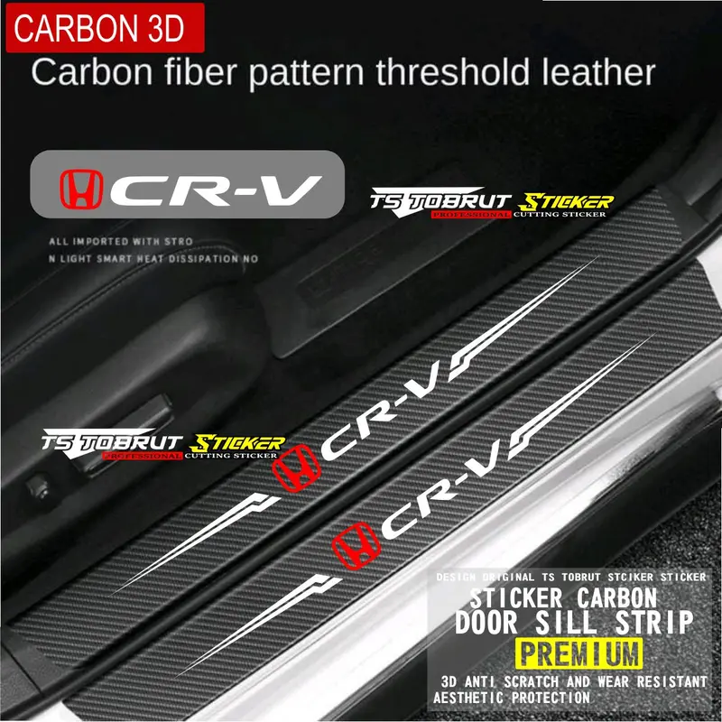 stciker 9pcs carbon 3d mobil honda crv stciker pengaman pintu mobil honda crv bisa cod unevesal semua mobil crv 0