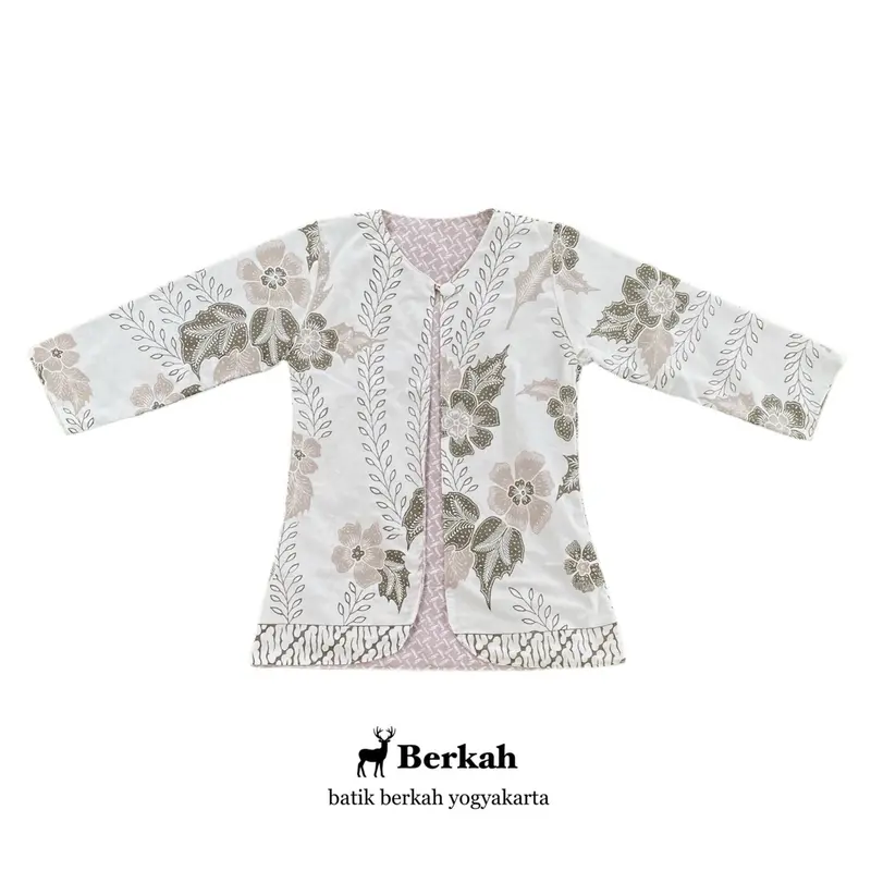 Airin Outer (Coklat) - Outer Batik Yogyakarta / Outer Batik Kasual / Outer Batik Formal / Batik Wanita Kekinian / Batik Wanita Formal / Batik Tradisional / Outer Batik Wanita Muslim Cardigan Casual Atasan Motif Panjang 0