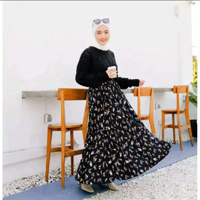 ROK PLISKET / ROK PLISKET MOTIF BUNGA / ROK PLISKET MOTIF PREMIUM / ROK PLISKET PANJANG/