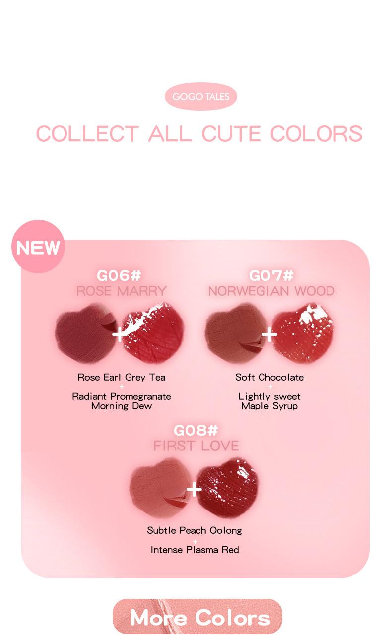 Product Introduction of [BPOM]GOGO TALES LipPods Lipstik Cloud Sense Dual Colour Lipcream Lip Matte Velvet Lipstick Lip Tint Anak Sekolah Make Up Lip Gloss Bibir GT621 6