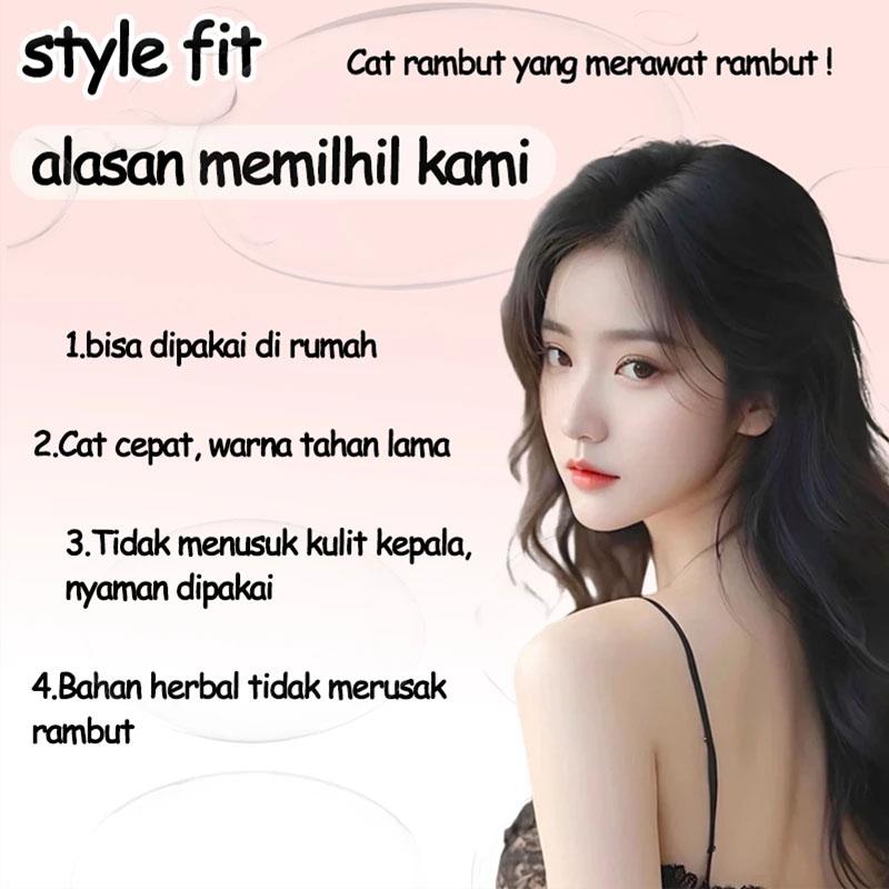 【Pengiriman cepat】Tahan lama tak luntur terlihat cerah dan muda tahan lama STYLE FIT Pewarna rambut cat rambut milk tea brown ash brown hair color warna rambut tanpa bleaching Pewarna Rambut Permanen hair color garnier cat rambut hair color 200ML
