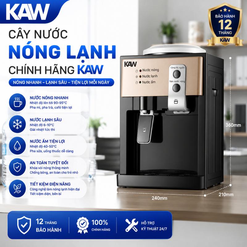 Cây Nước Nóng Lạnh Mini Gia Đình Tiện Lợi Tiết Kiệm Không Gian