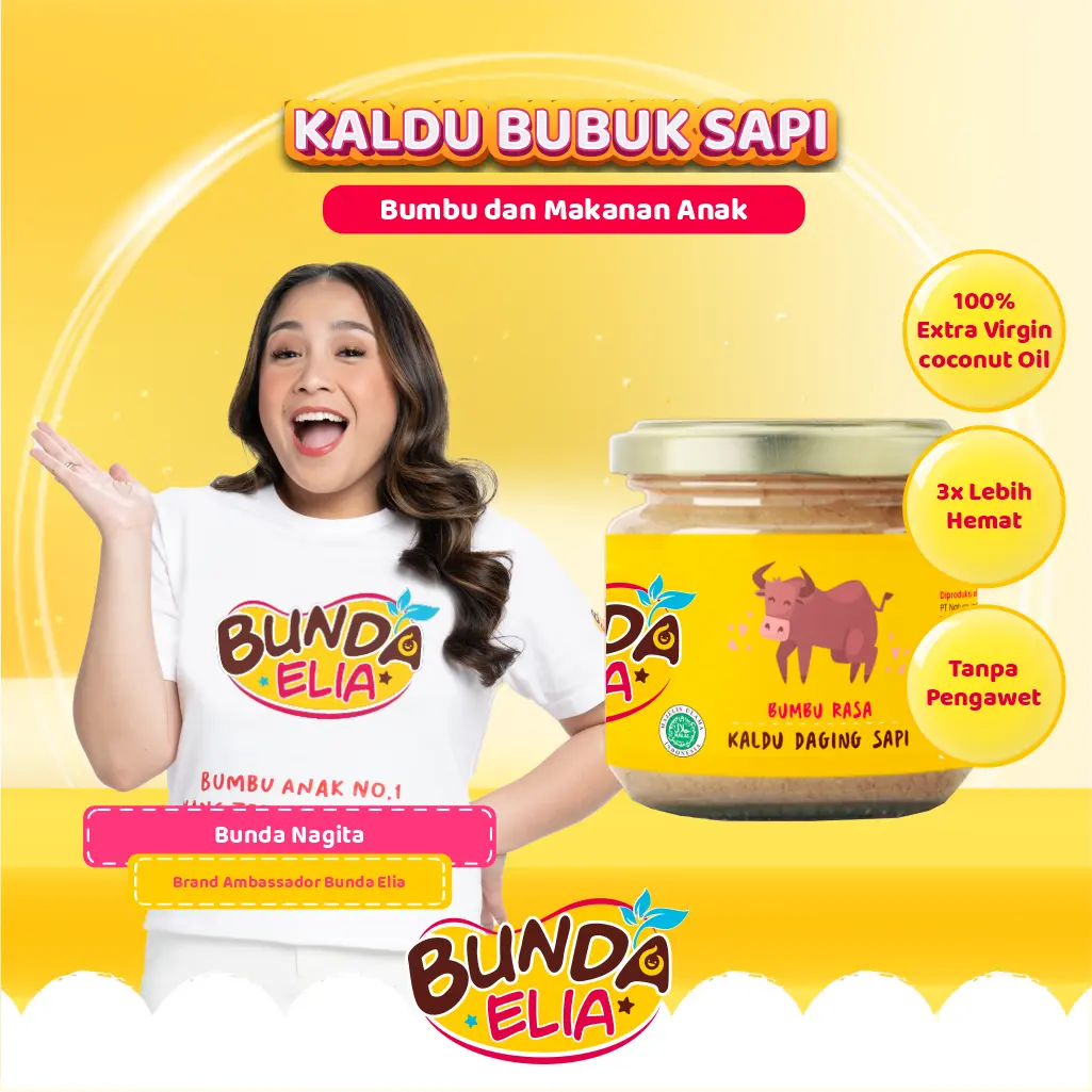 Bumbu Bunda Elia BPOM Kaldu MPASI / Kaldu Anak / Kaldu Bayi Non Gula Garam / Kaldu Non MSG / Kaldu Organik/ Kaldu Ayam Kampung