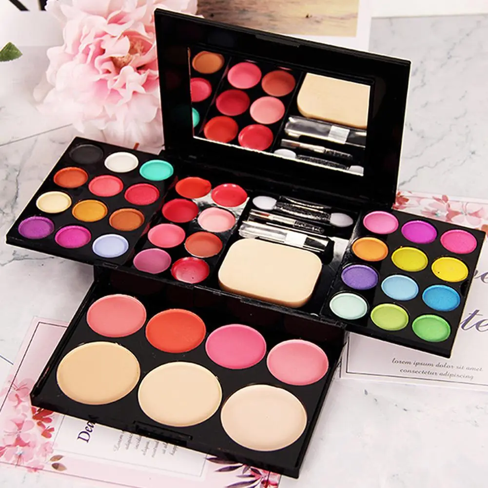 1pcs Eye Shadow Case Multi-Function Makeup Set Suit Rich Colors Long-lasting Colors Strong Adhesion