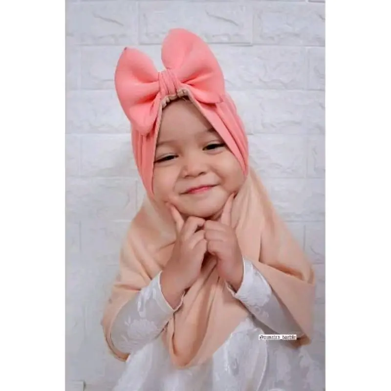 Jilbab Anaka Asyla Pita/ Jilbab Anak Lucu/Jilbab anak grosir/ Instan Kerudung Muslim Bayi 2