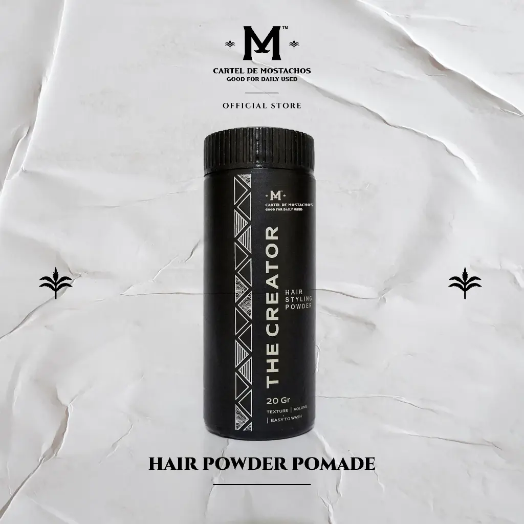 Mostachos The Creator Hair Styling Powder 20gr Volume And Natural Strong Perawatan Rambut Pria