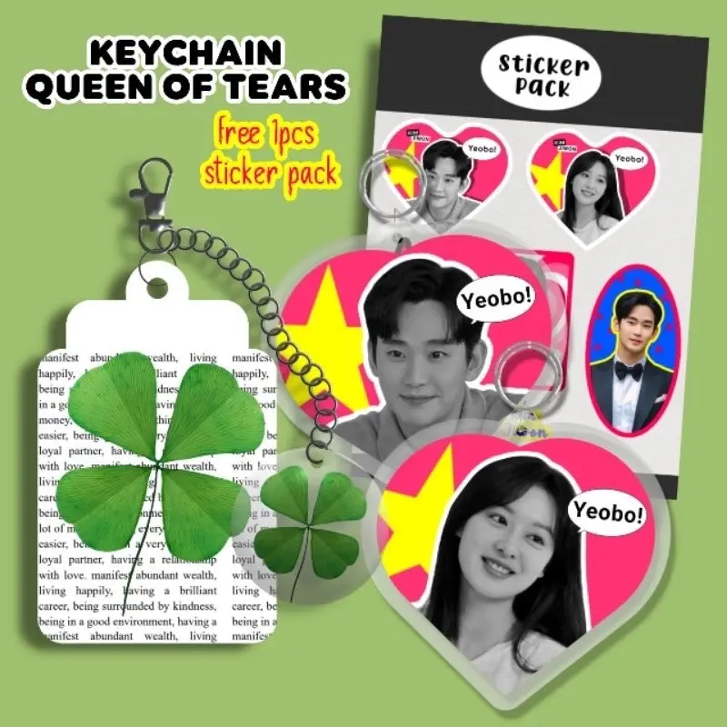 Keychain Queen Of Tears Kdrama Baek Hyunwoo Hong Haein Kim Sohyun Kim Jiwon Pengait