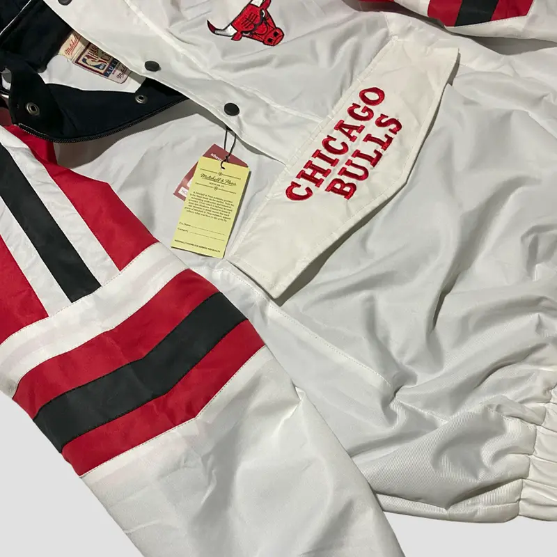 Jaket Peria Wanita Cagoule Chicago Bulls Pria Wanita Outdor Windbreaker 3