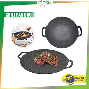 [COD] FH C1211 Alat Pemanggang BBQ Datar Anti Lengket Serbaguna