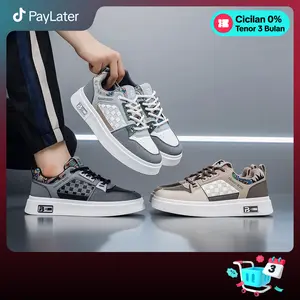PANARYBODY Sepatu Sneakers Kasual Pria Bertali Model QN591 Motif Kekinian Fashionable & Trendi Cocok Untuk Berbagai Acara Santai