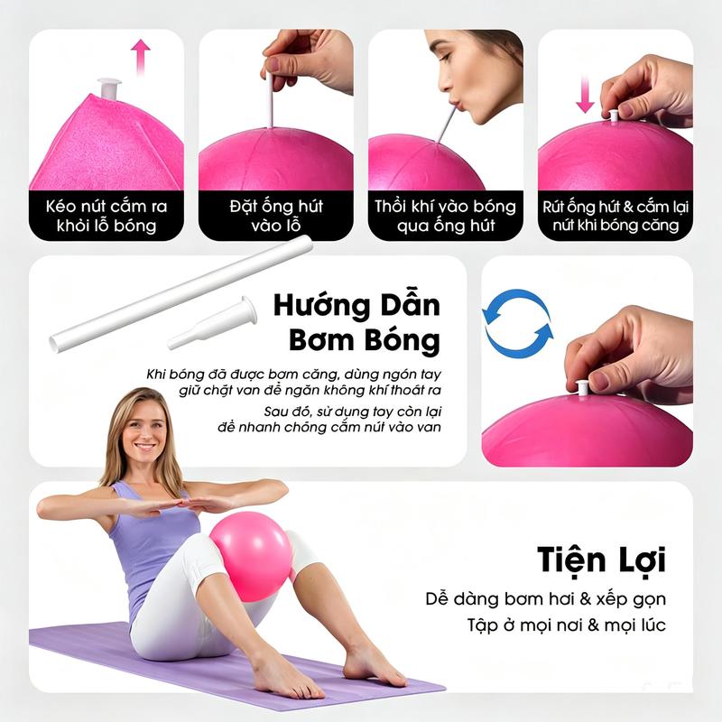 Bóng Tập Yoga Tại Nhà Tăng Sự Linh Hoạt Cơ Thể Hỗ Trợ Tập Gym Tập Pilates Cao…