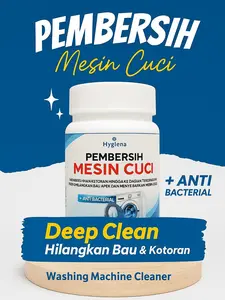 Pembersih Mesin Cuci Antibakteri Mengilangkan Bau & Kotoran Formula Khusus Membunuh Bakteri Dijamin Aman untuk Semua Jenis Mesin Cuci