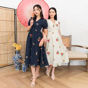 Chocochips - Xeraphine Dress / Dress Bunga Wanita / Dress Midi Wanita / Dress Wanita