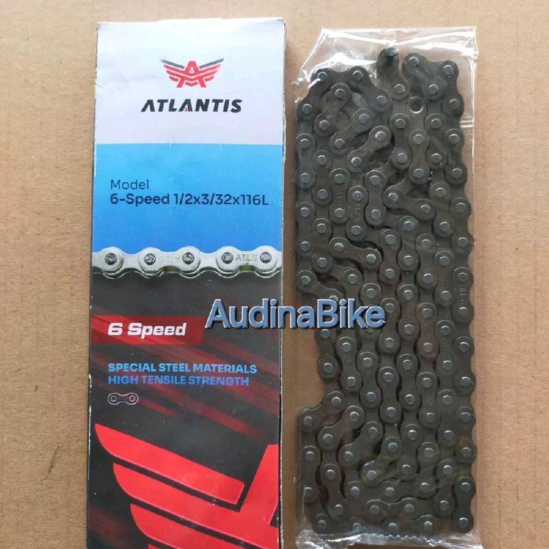 Rantai Mtb Atlantis 6speed bisa 7speed 1/2×3/32×116L / Rante Rantai sepeda Mtb 0