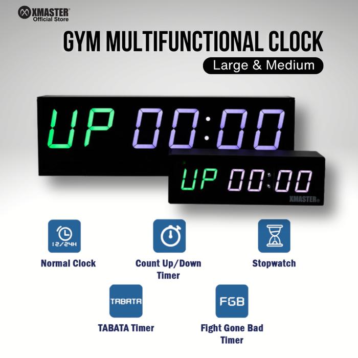 Promo XMASTER Multifunctional Wall Gym Timer - Jam Digital Crossfit ...