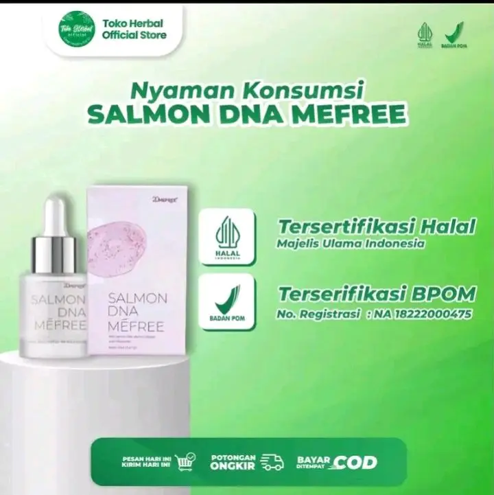 20MEFREE - ANTI-AGING SERUM SALMON DNA MEFREE/SERUM PEMBERSIH MUKA/ MUKA BERSIH/ AMAN UNTUK KULIT/PERAWATAN WAJAH TAMPAK LEBIH MUDA / MENGURANGI KERUTAN SERUM JERAWAT/ UNTUK KULIT BERMINYAK Vitamin Tetes Kering Mencerahkan 4