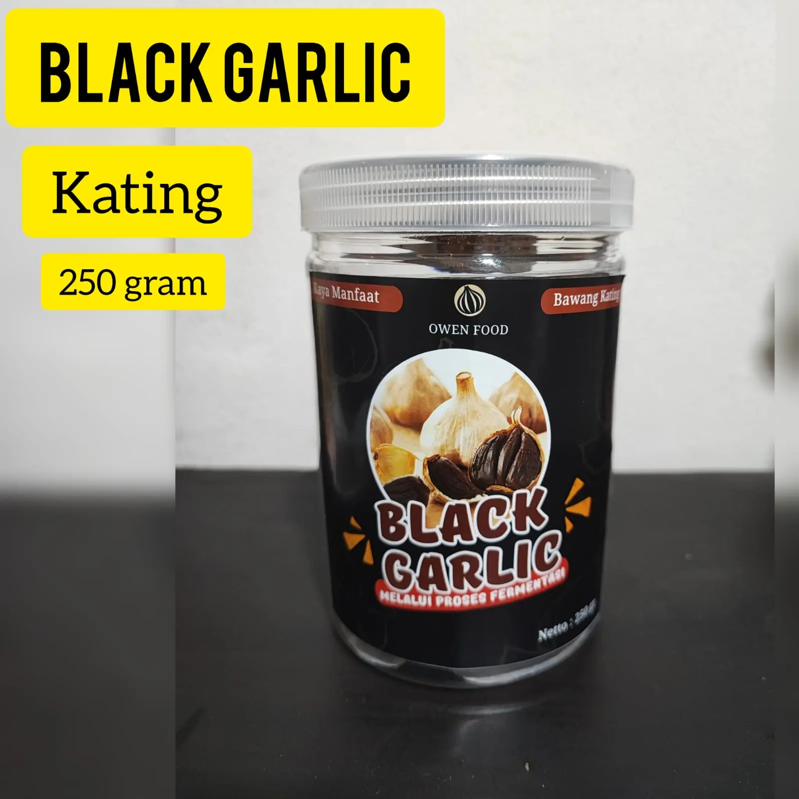 Black Garlic Kating 250 Gram Bawang Hitam Fermentasi