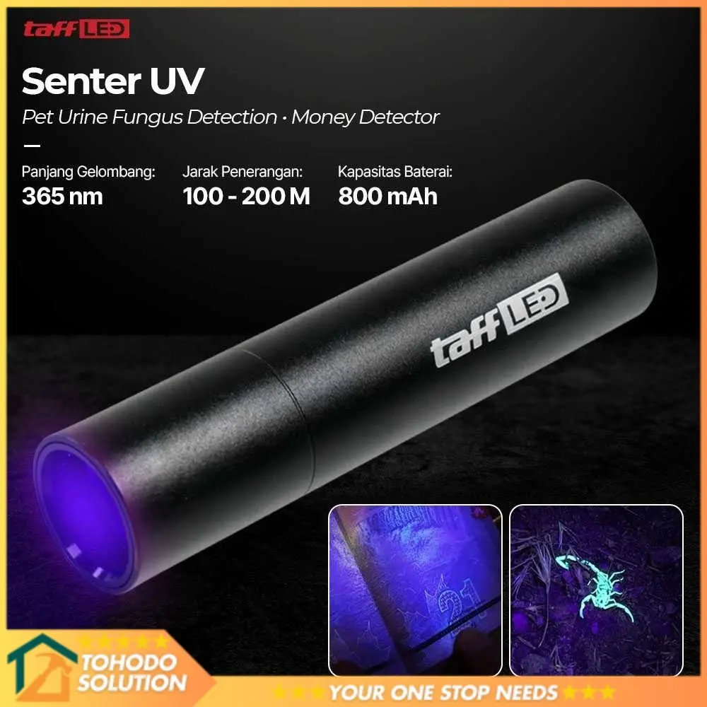 TaffLED Senter UV Pet Urine Fungus Detection Money Detector 365nm - S11-Z
