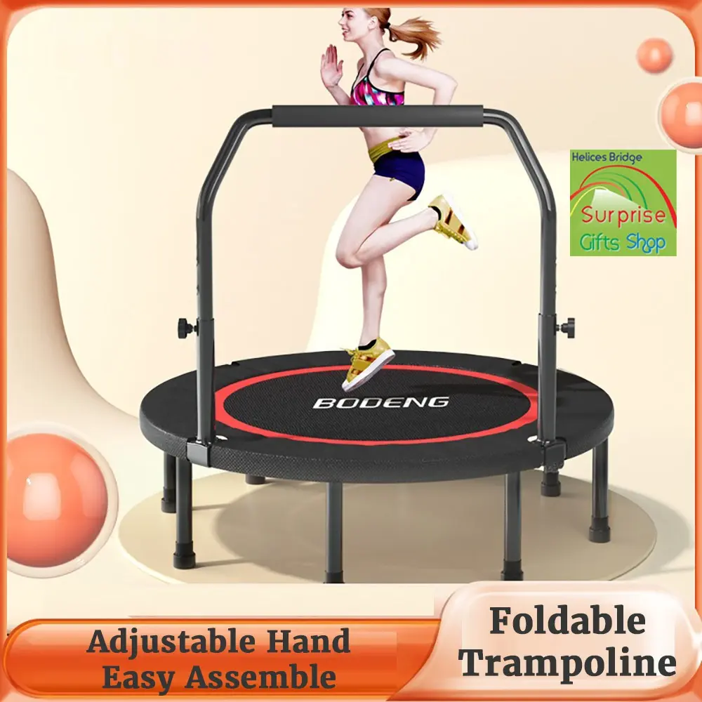 Foldable Trampoline 40inch 48 inch, Indoor Trampoline for Kids, Adults Indoor Garden, Fitness Rebounder
