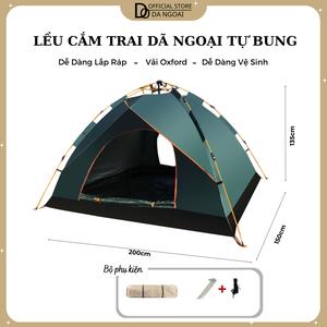 Lều cắm trại du lịch tự bung dành cho 3-5 người, chống thấm nước, chống nắng tốt, thông gió mát mẻ