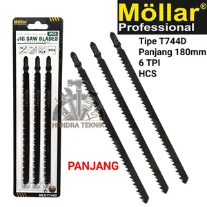 MATA JIGSAW KAYU EXTRA PANJANG 180MM T744D MATA GERGAJI PEDANG MATA GERGAJI MESIN JIG SAW T744D PANJANG 7 INCI MURAH
