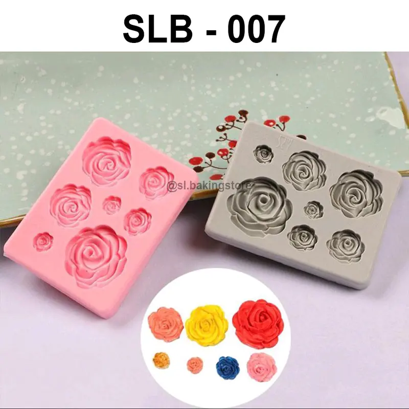 SLB-007 CETAKAN SILIKON MAWAR/CETAKAN COKLAT/CETAKAN PUDING/CETAKAN FONDANT Kitchenware 1