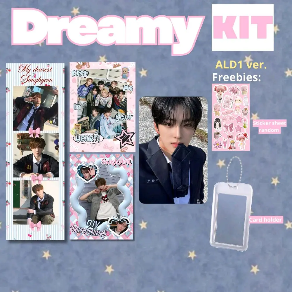 Dreamy Kit Alpha Drive One (ALD1) freebies CARD HOLDER + Sticker Sheet (1 photostrip + 2 photo deco + 1 photocard)