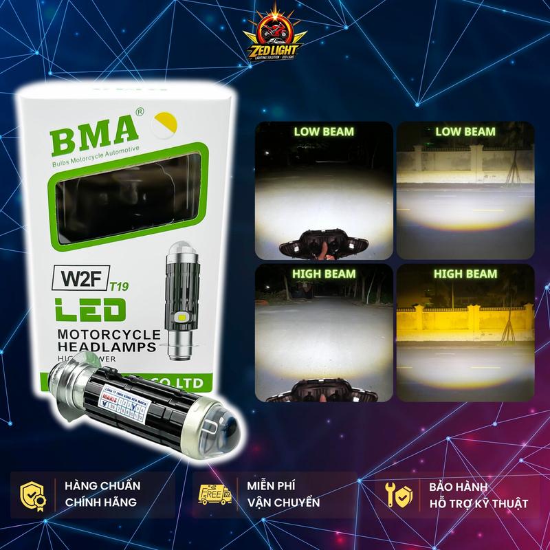  Đèn Pha LED Bi Cầu W2F BMA Chân Đèn M5 - 30W Cos Trắng Pha Trắng Lắp Dream Wave Nhỏ Xì Po Yaz Fu 1 Fu 2 Exciter ... Phụ Tùng Đèn LED Xe Máy 