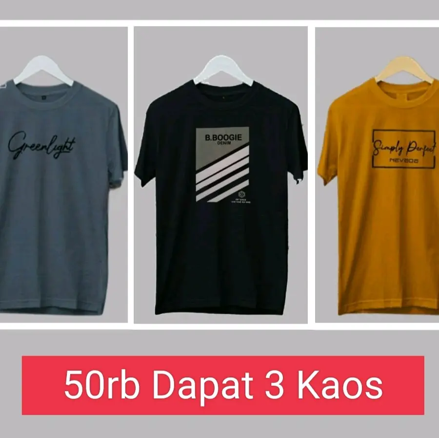 Kaos Distro 50rb Dapat 3Kaos