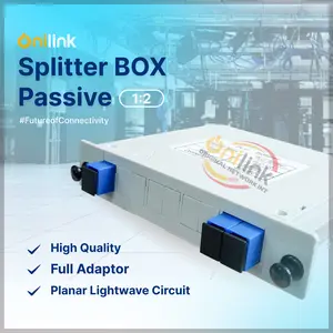 Splitter Box PLC 1x2 SC UPC Onilink Fiber Optik FTTH GPON EPON - Passive Low Loss G657A ODP ISP