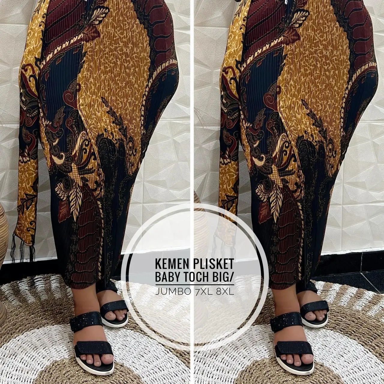 Kamen jadi Plisket JUMBO/BIG +Selendang