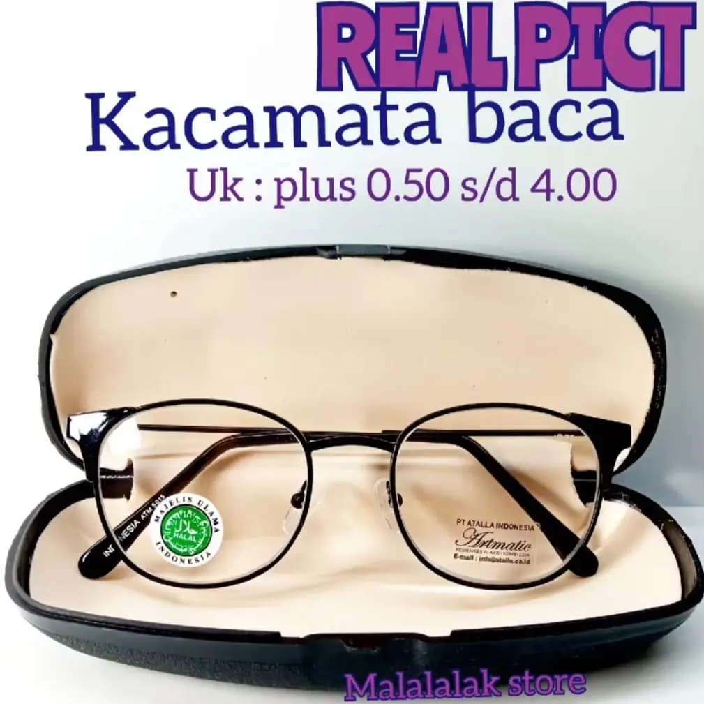 COD/BAYAR DI TEMPAT/KACAMATA PLUS/KACAMATA BACA/FREE BOX DAN LAP/KACAMATA BACA/RANGKA BESI PLUS 0.50 SAMPAI PLUS 4.00 FREE BOX DAN LAP Pria Wanita