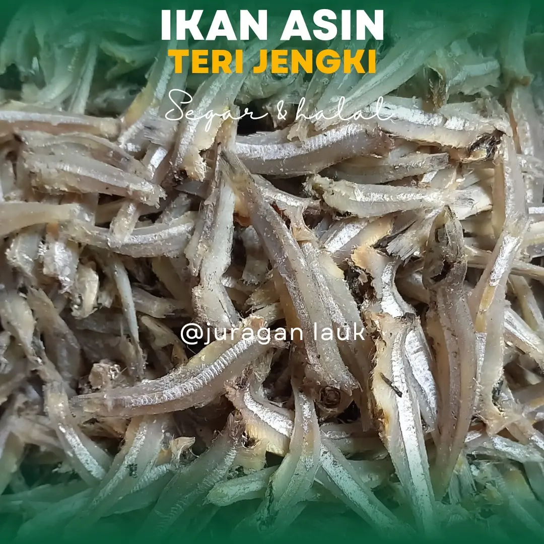 Teri jengki ikan asin segar termurah halal dan beseller Food