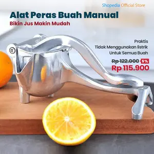 Perasan Jeruk Stainless Juicer Buah Manual Alat Press Squeezer