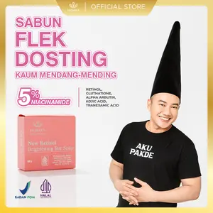 AFF - HIQWEEN New Sabun Retinol Brightening Soap 5% niacinamide, gluthation, kojic acid Face Facial Wash Sabun Cuci Muka Badan Memudarkan Flek Hitam Melasma Membersihkan Mencerahkan Niacinamide