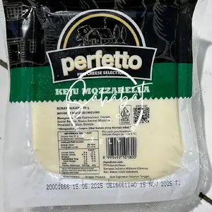 Keju Mozarella Perfetto Asli Cheddar Cheese Food Bahan Pizza Burger Enak Lumer